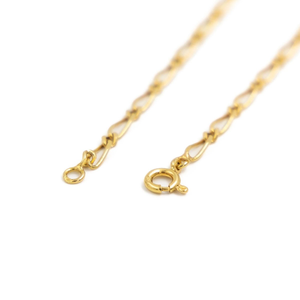 Collier Chaîne maille figaro en or jaune - Castafiore