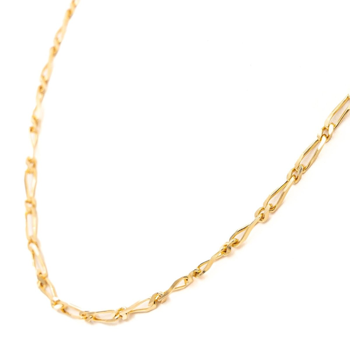 Collier Chaîne maille figaro en or jaune - Castafiore