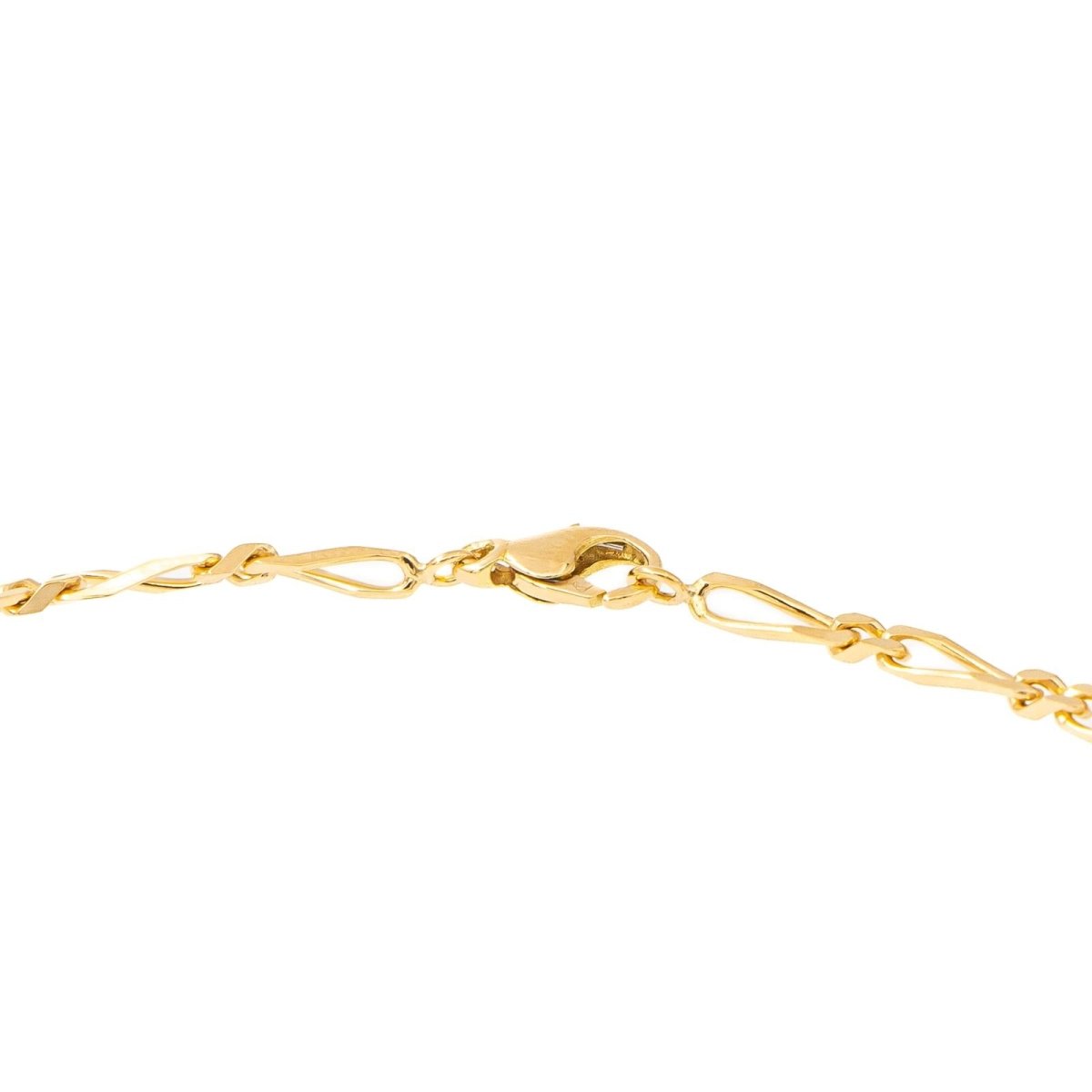 Collier Chaîne maille figaro en or jaune - Castafiore