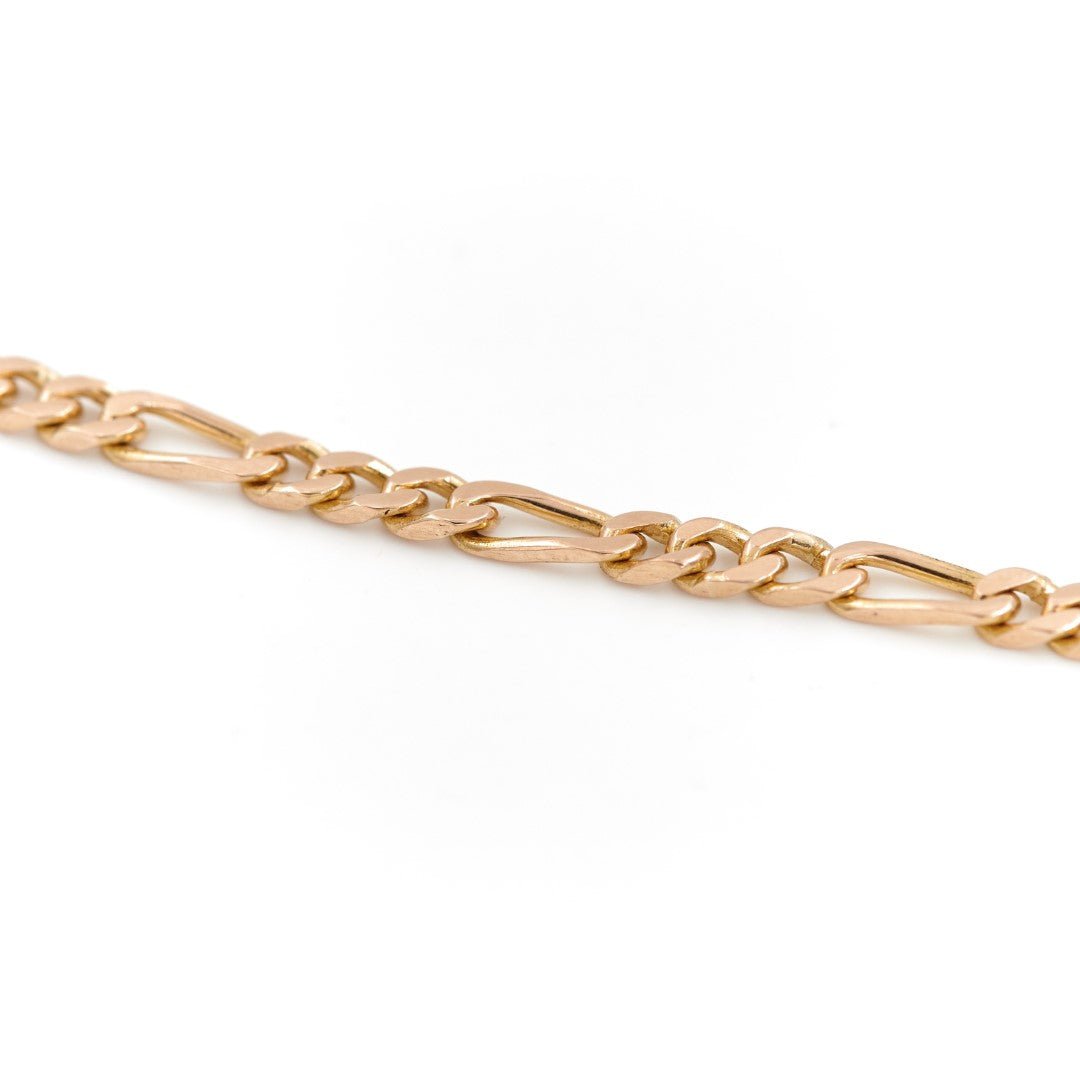 Collier Chaîne maille figaro en or jaune - Castafiore