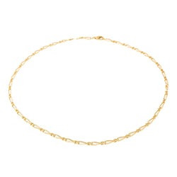 Collier Chaîne maille figaro en or jaune - Castafiore