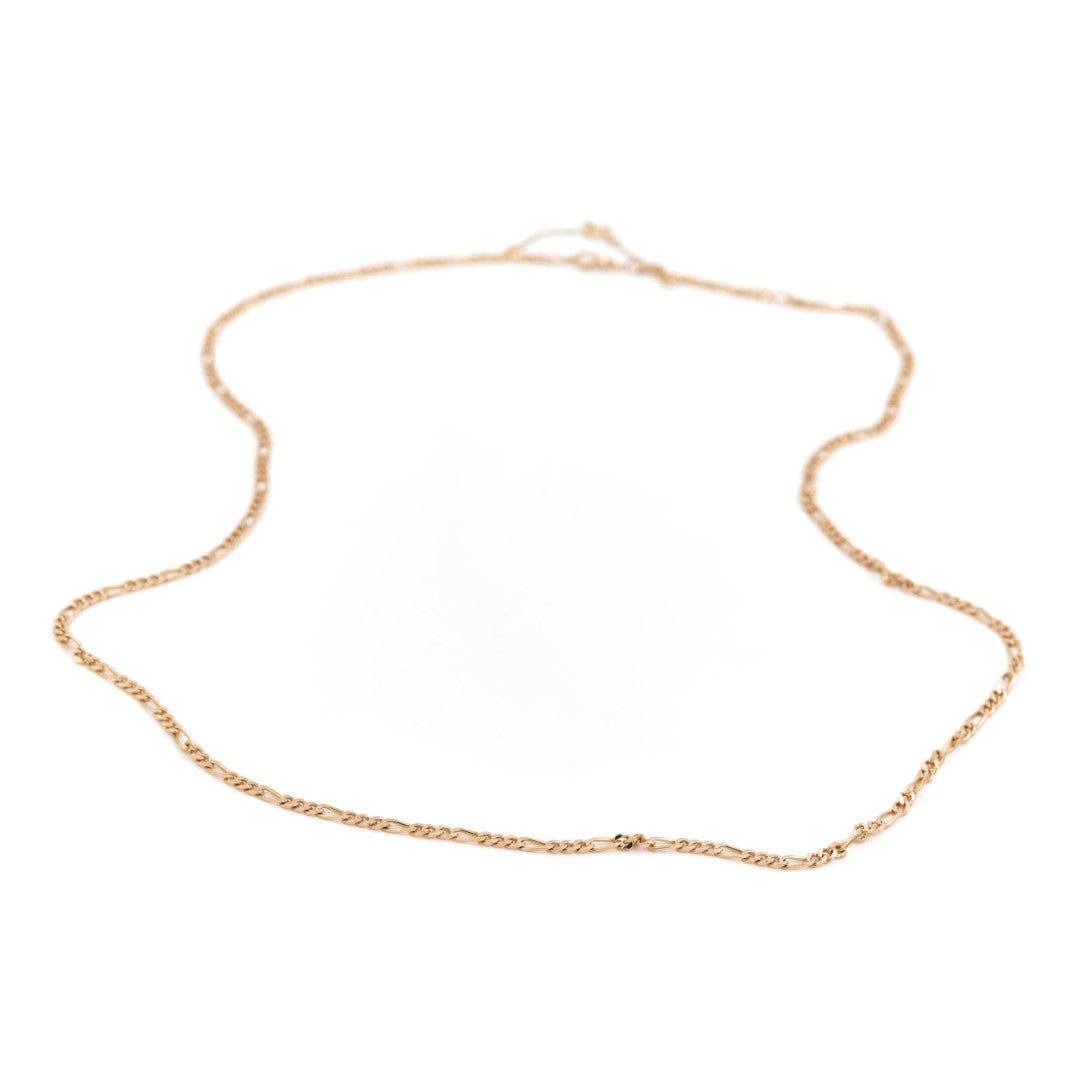 Collier Chaîne maille figaro en or jaune - Castafiore