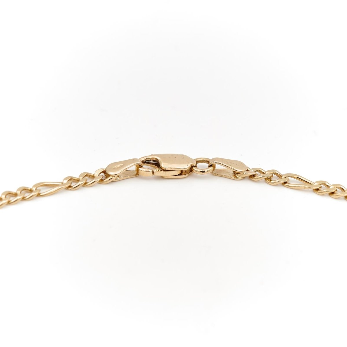 Collier Chaîne maille figaro en or jaune - Castafiore