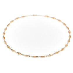 Collier Chaîne maille filigrane en or jaune - Castafiore