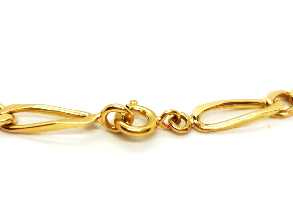Collier Chaîne maille firgaro en or jaune - Castafiore