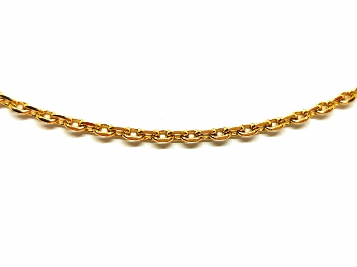 Collier Chaîne maille forçat en or jaune - Castafiore