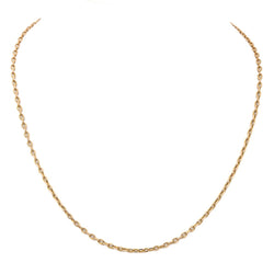 Collier Chaîne maille forçat en or jaune - Castafiore