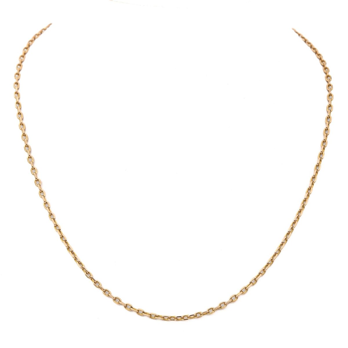 Collier Chaîne maille forçat en or jaune - Castafiore