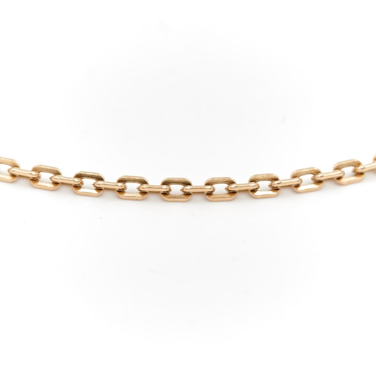 Collier Chaîne maille forçat en or jaune - Castafiore