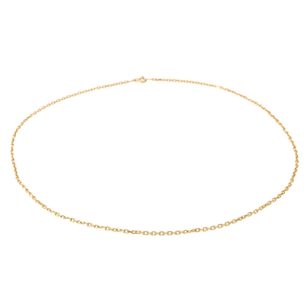 Collier Chaîne maille forçat en or jaune - Castafiore
