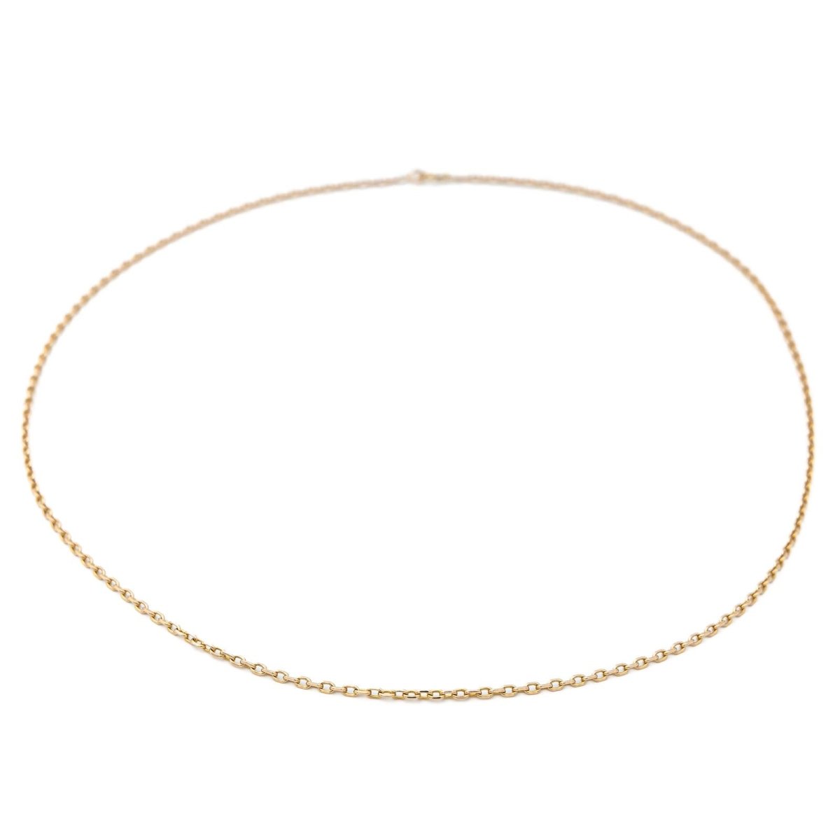 Collier Chaîne maille forçat en or jaune - Castafiore