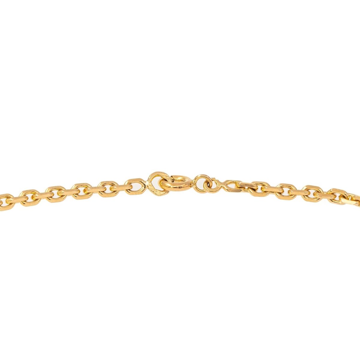 Collier Chaîne maille forçat en or jaune - Castafiore