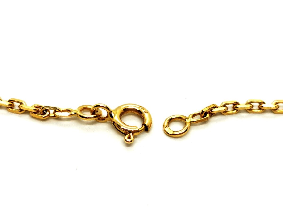 Collier Chaîne maille forçat en or jaune - Castafiore