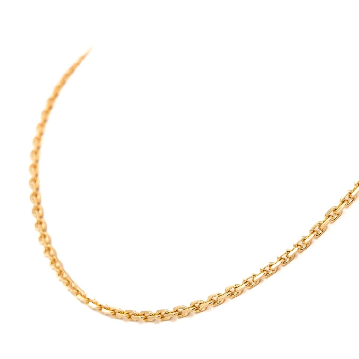 Collier Chaîne maille forçat en or jaune - Castafiore