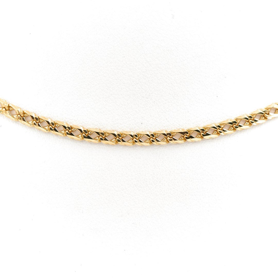 Collier Chaîne maille forçat en or jaune - Castafiore