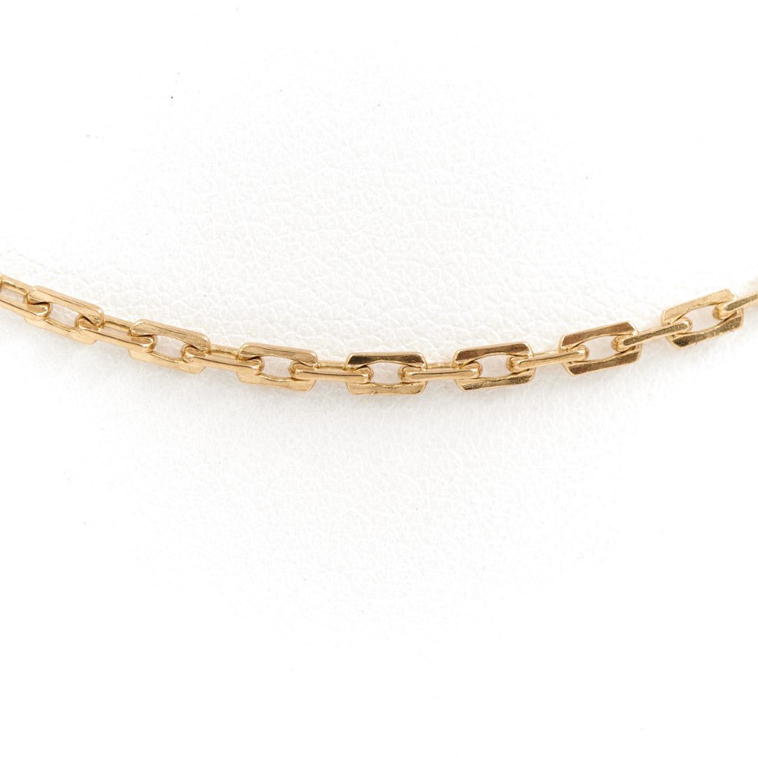 Collier Chaîne maille forçat en or jaune - Castafiore