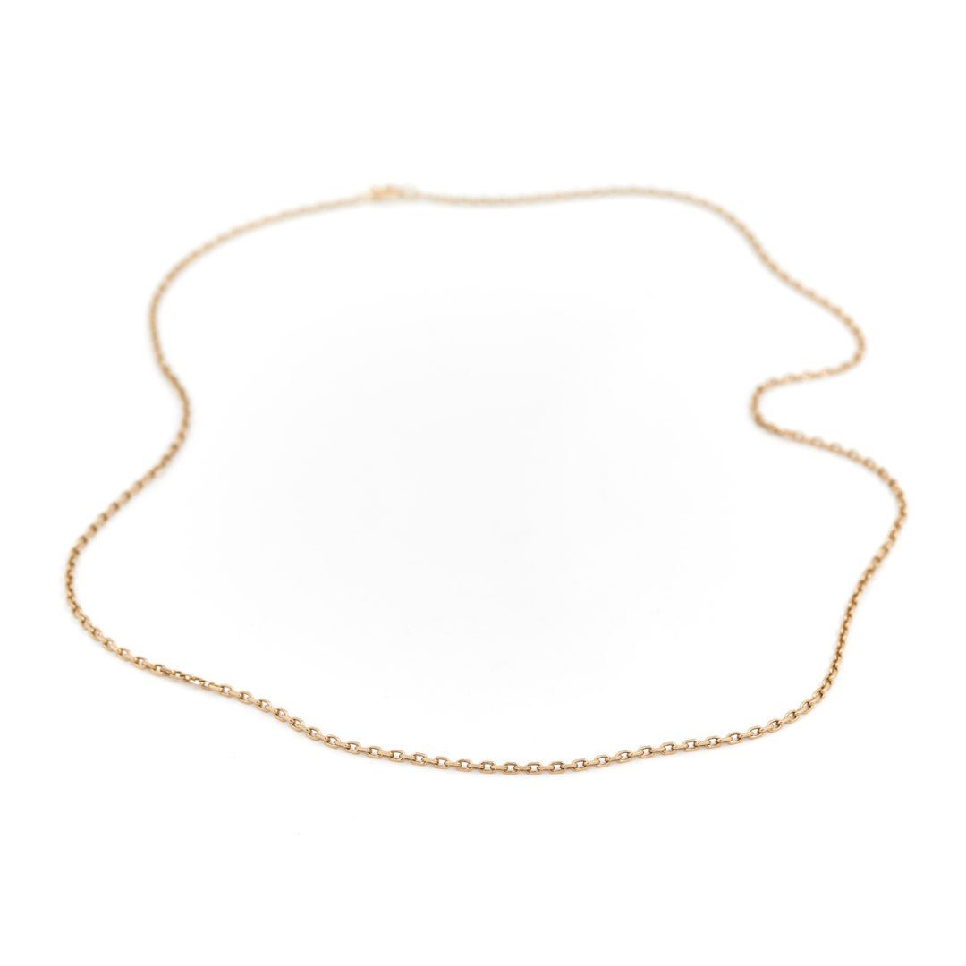 Collier Chaîne maille forçat en or jaune - Castafiore