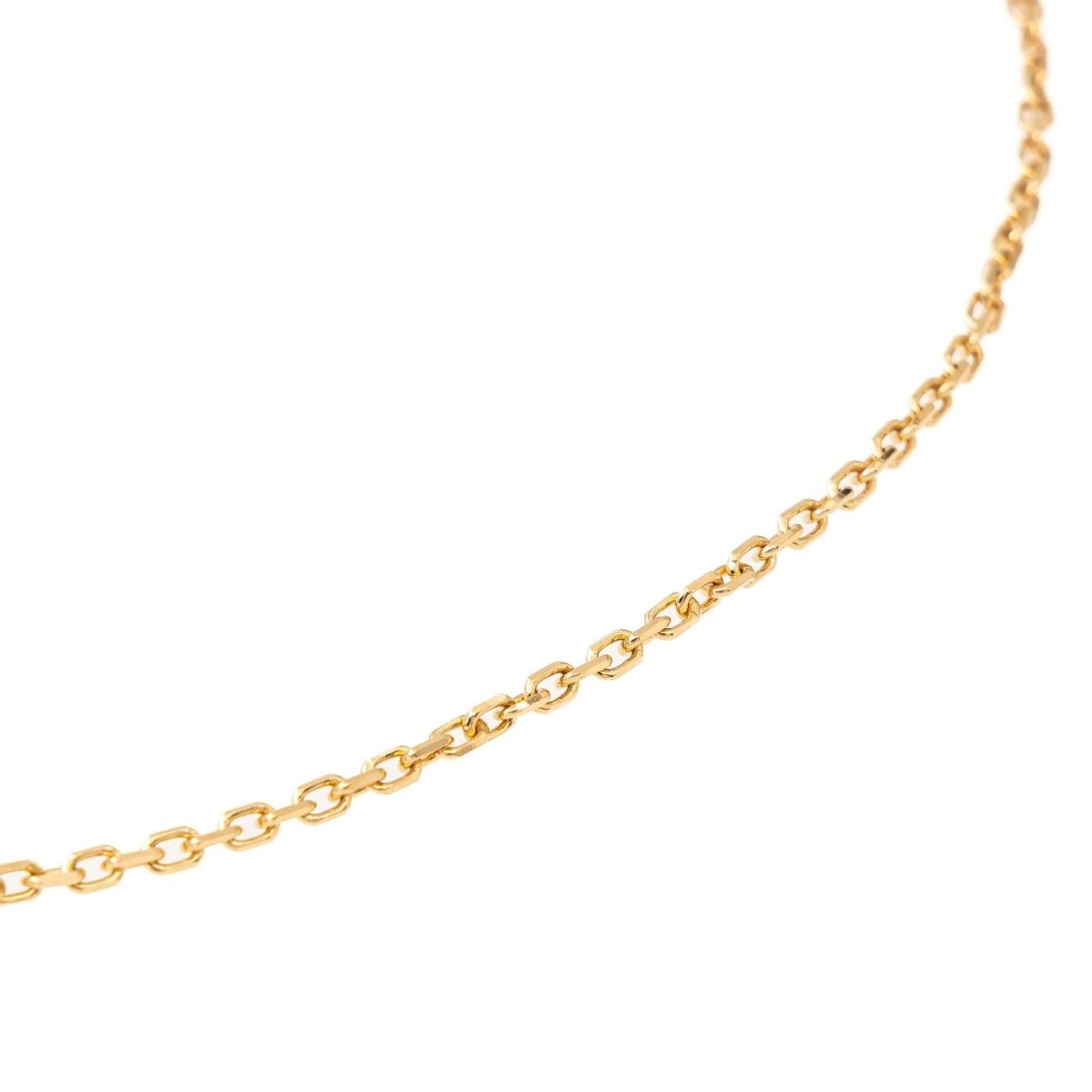 Collier Chaîne maille forçat en or jaune - Castafiore