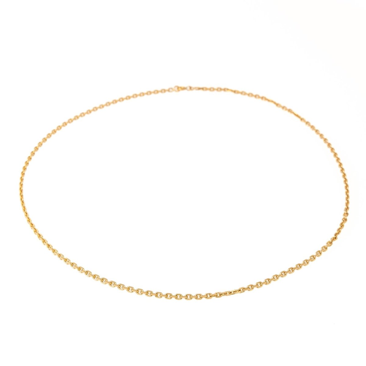 Collier Chaîne maille forçat en or jaune - Castafiore