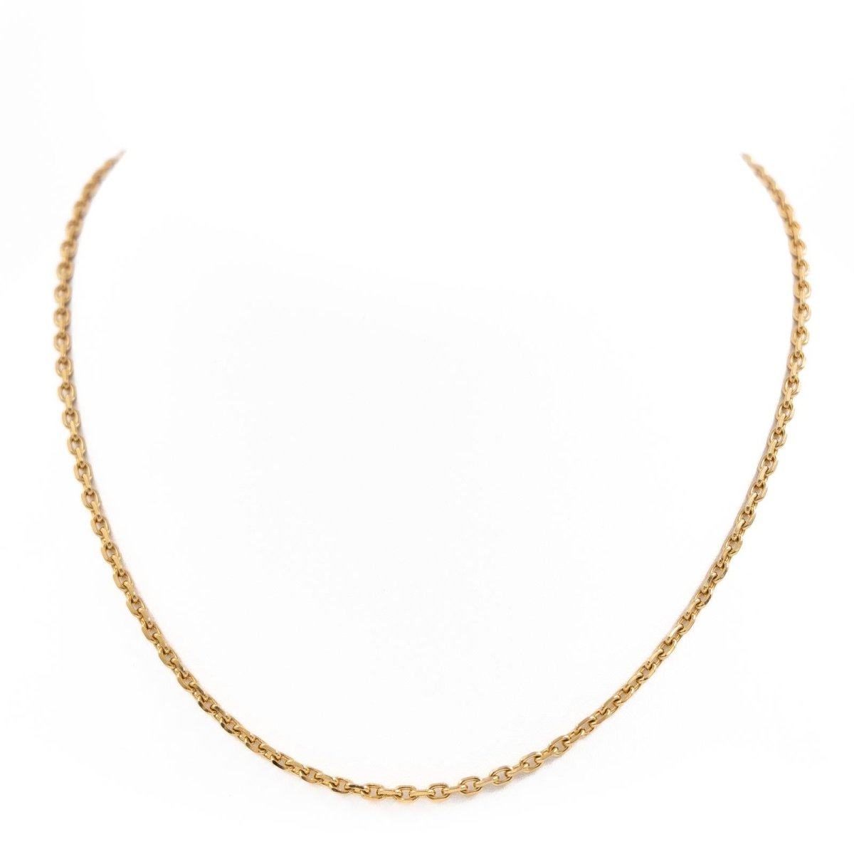 Collier Chaîne maille forçat en or jaune - Castafiore