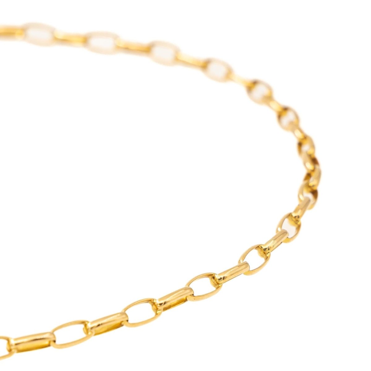 Collier Chaîne maille forçat en or jaune - Castafiore