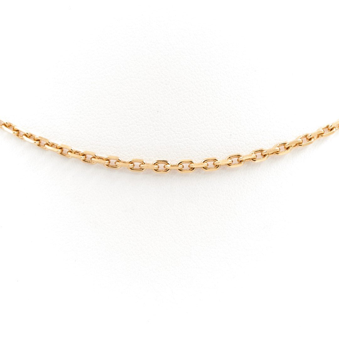 Collier Chaîne maille forçat en or jaune - Castafiore