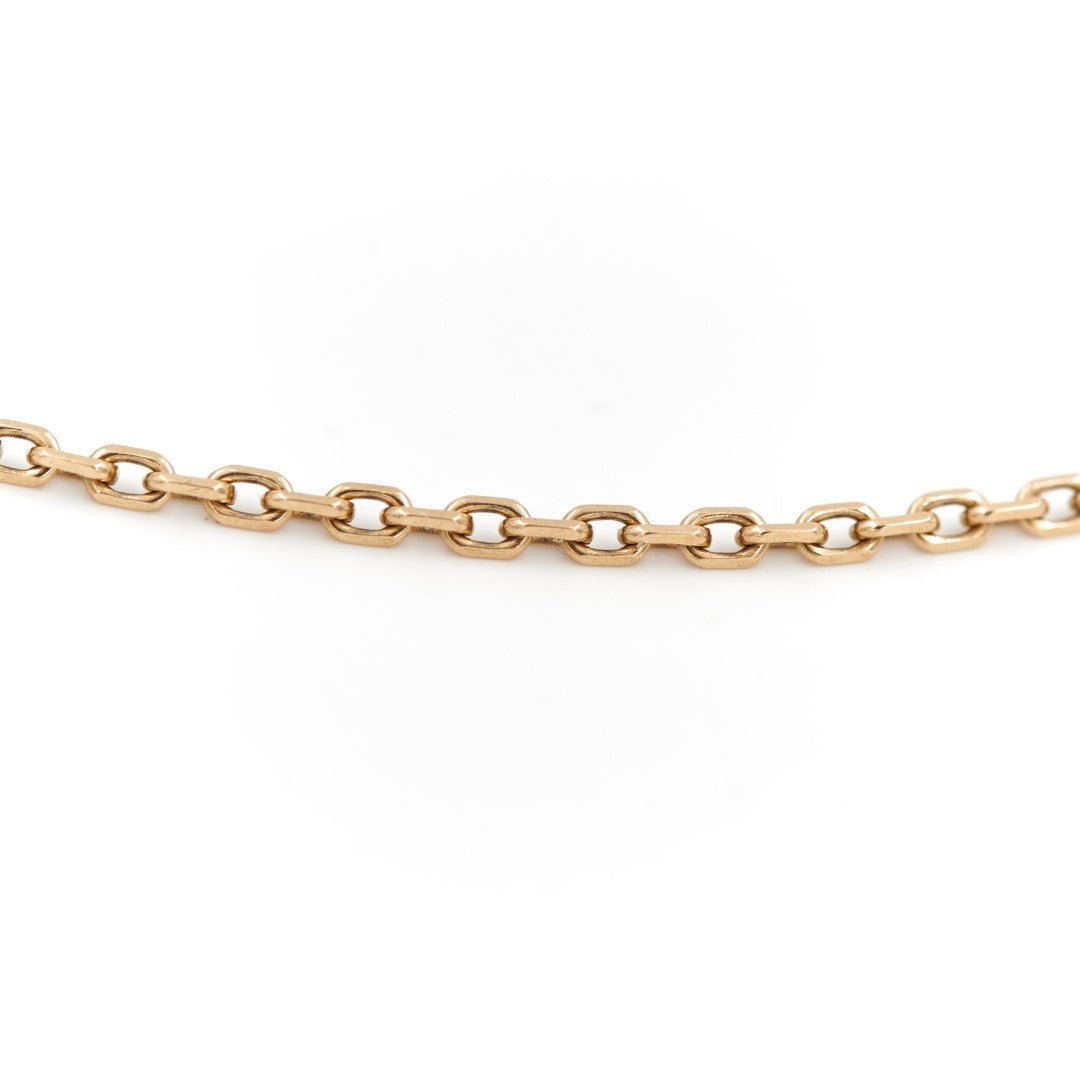 Collier Chaîne maille forçat en or jaune - Castafiore