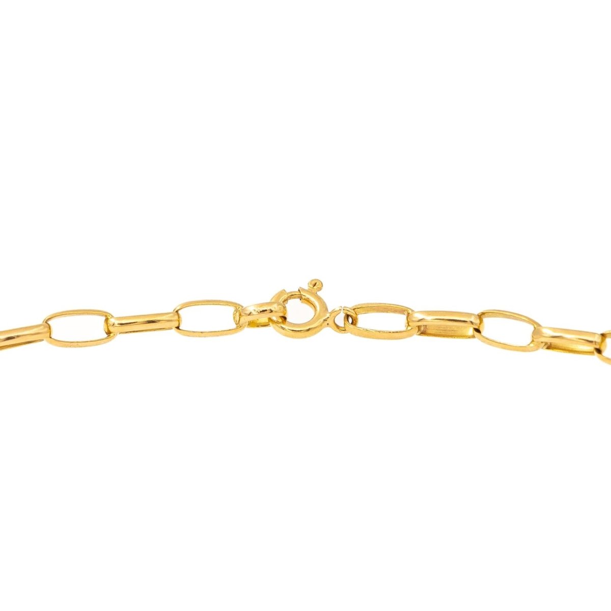 Collier Chaîne maille forçat en or jaune - Castafiore