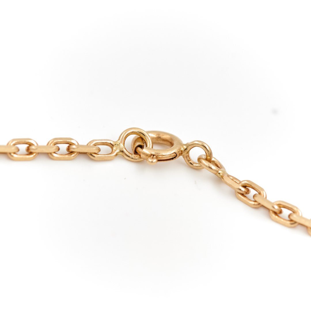 Collier Chaîne maille forçat en or jaune - Castafiore