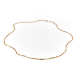 Collier Chaîne maille forçat en or jaune - Castafiore