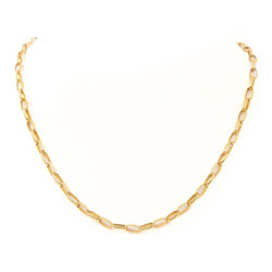 Collier Chaîne maille forçat en or jaune - Castafiore