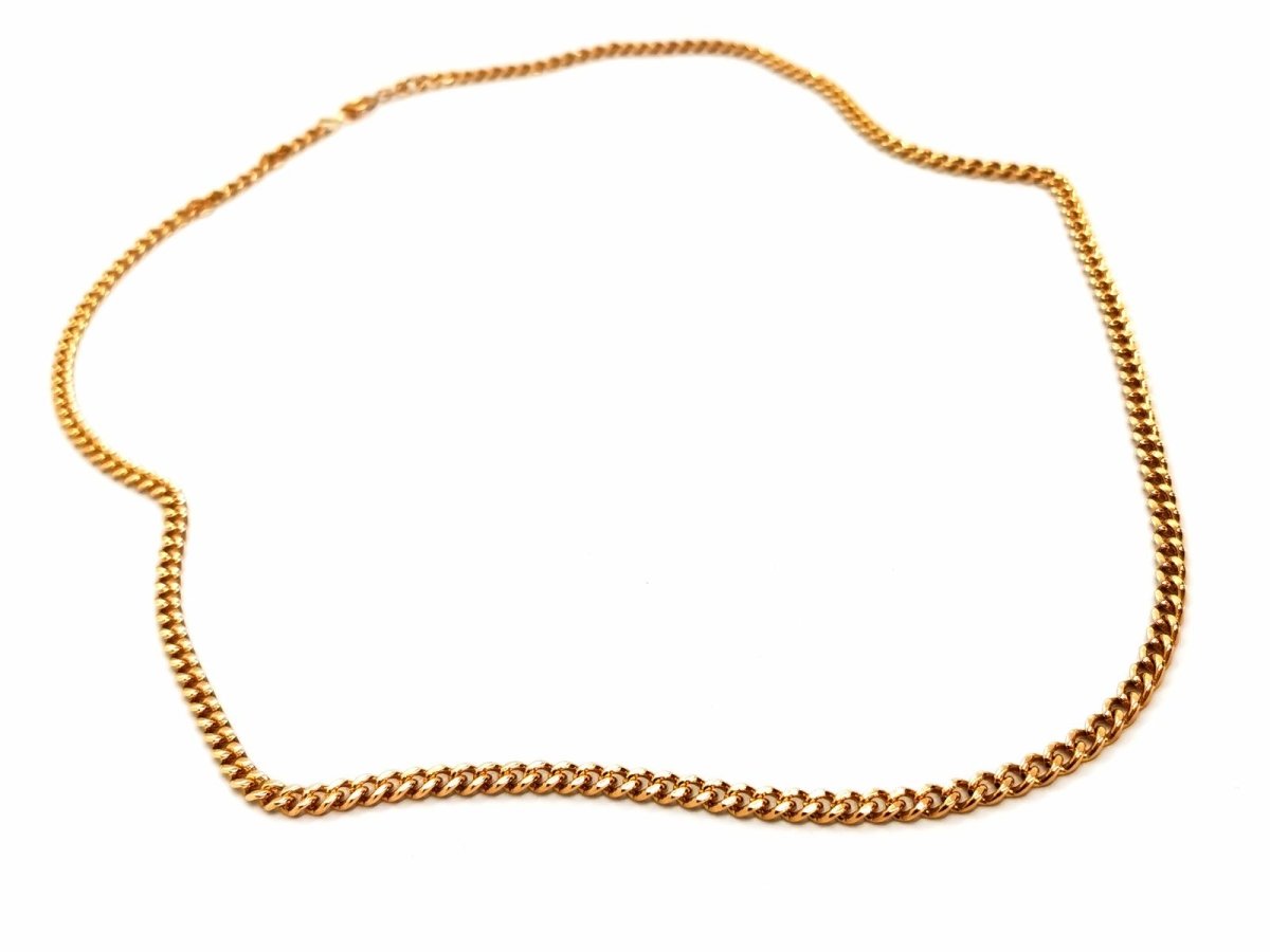 Collier Chaîne maille gourmette en or jaune - Castafiore