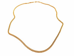 Collier Chaîne maille gourmette en or jaune - Castafiore