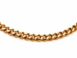 Collier Chaîne maille gourmette en or jaune - Castafiore