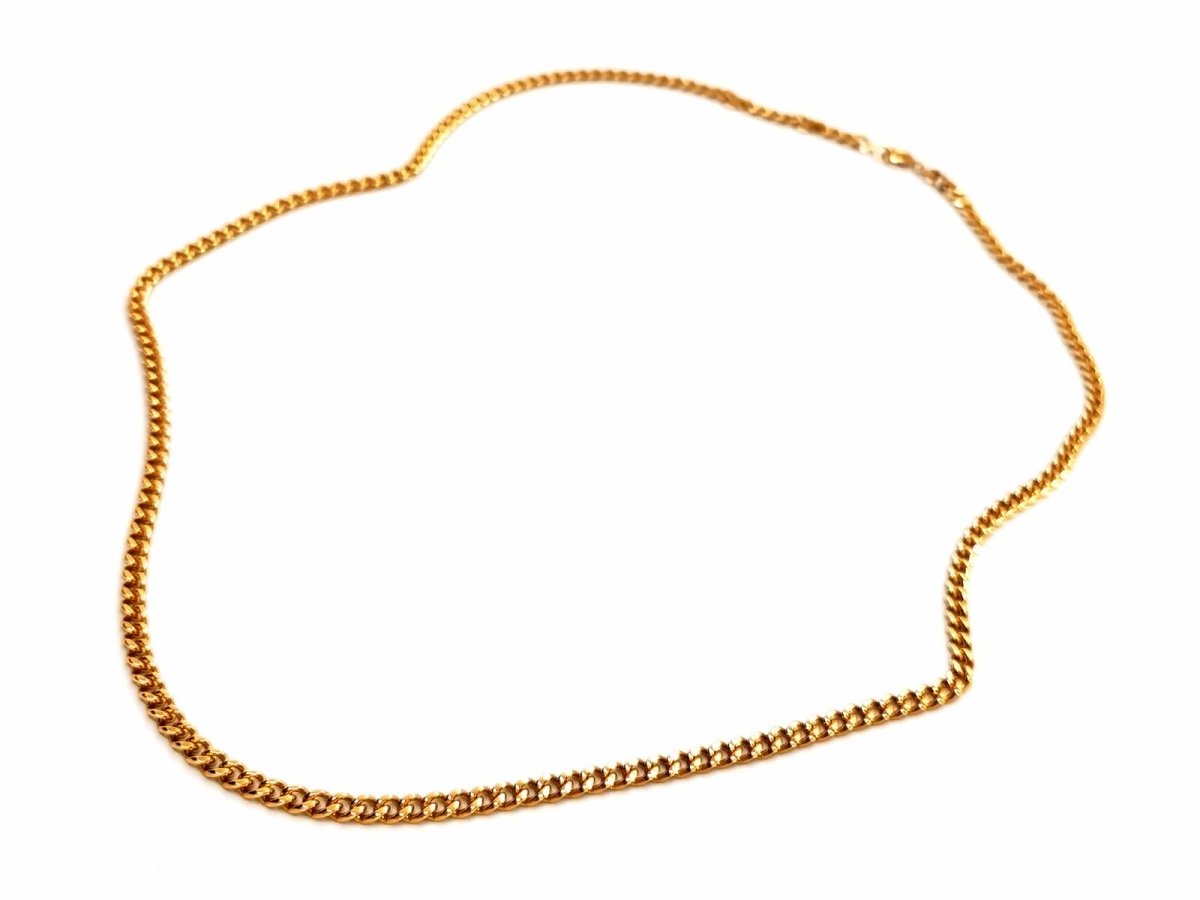 Collier Chaîne maille gourmette en or jaune - Castafiore