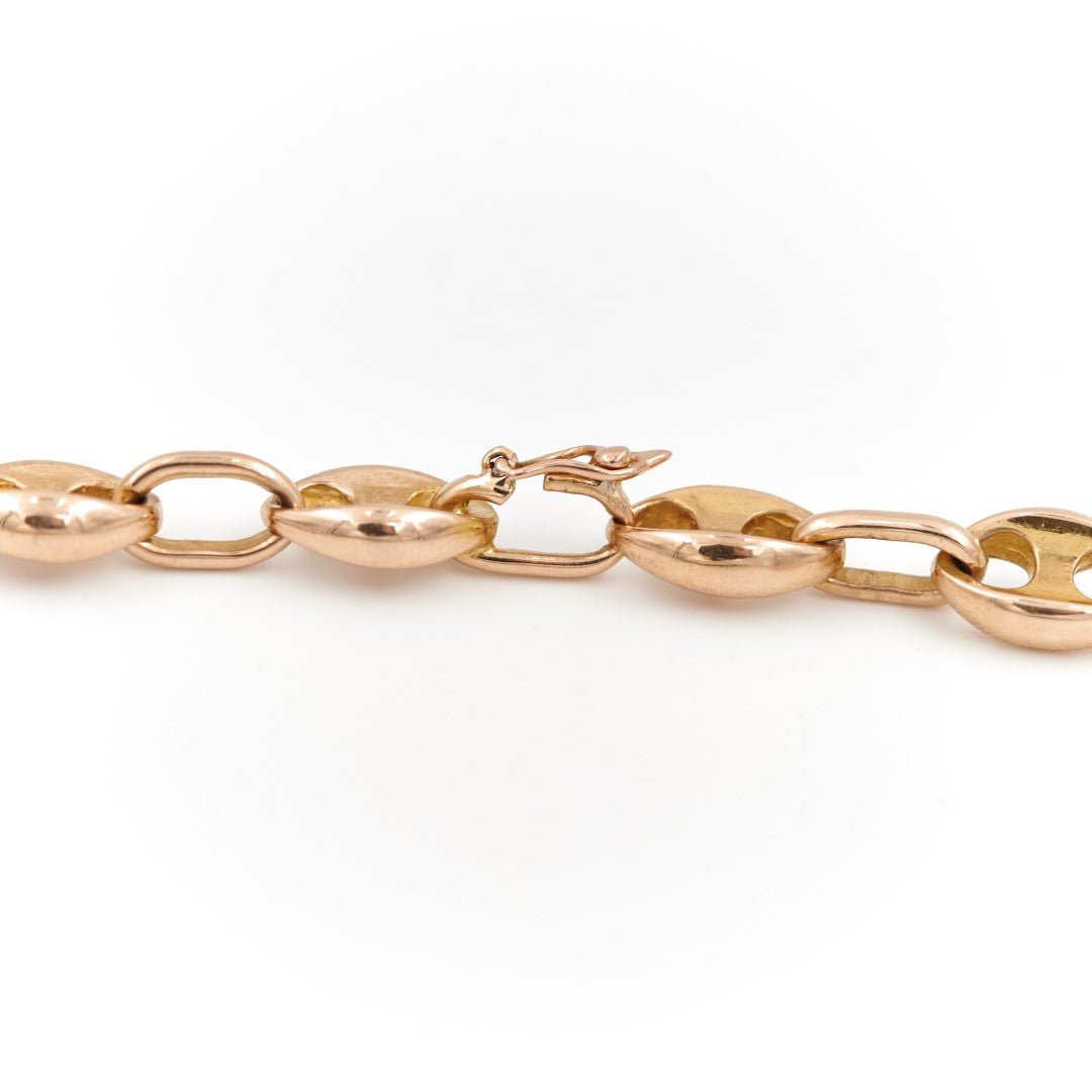 Collier Chaîne maille grain de café en or jaune - Castafiore