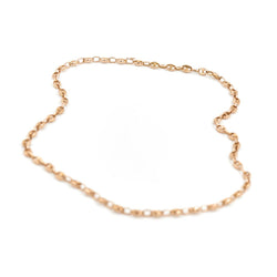 Collier Chaîne maille grain de café en or jaune - Castafiore