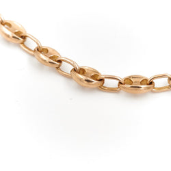 Collier Chaîne maille grain de café en or jaune - Castafiore