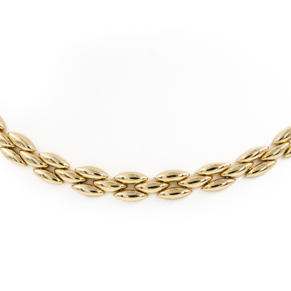 Collier Chaîne maille grain de riz en or jaune - Castafiore