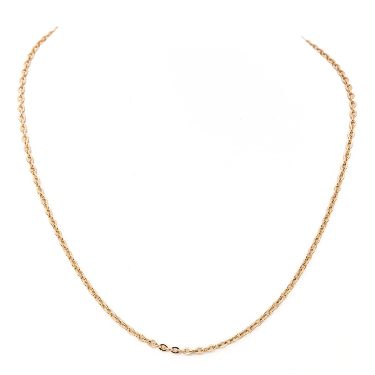 Collier Chaîne maille jaseron en or jaune - Castafiore