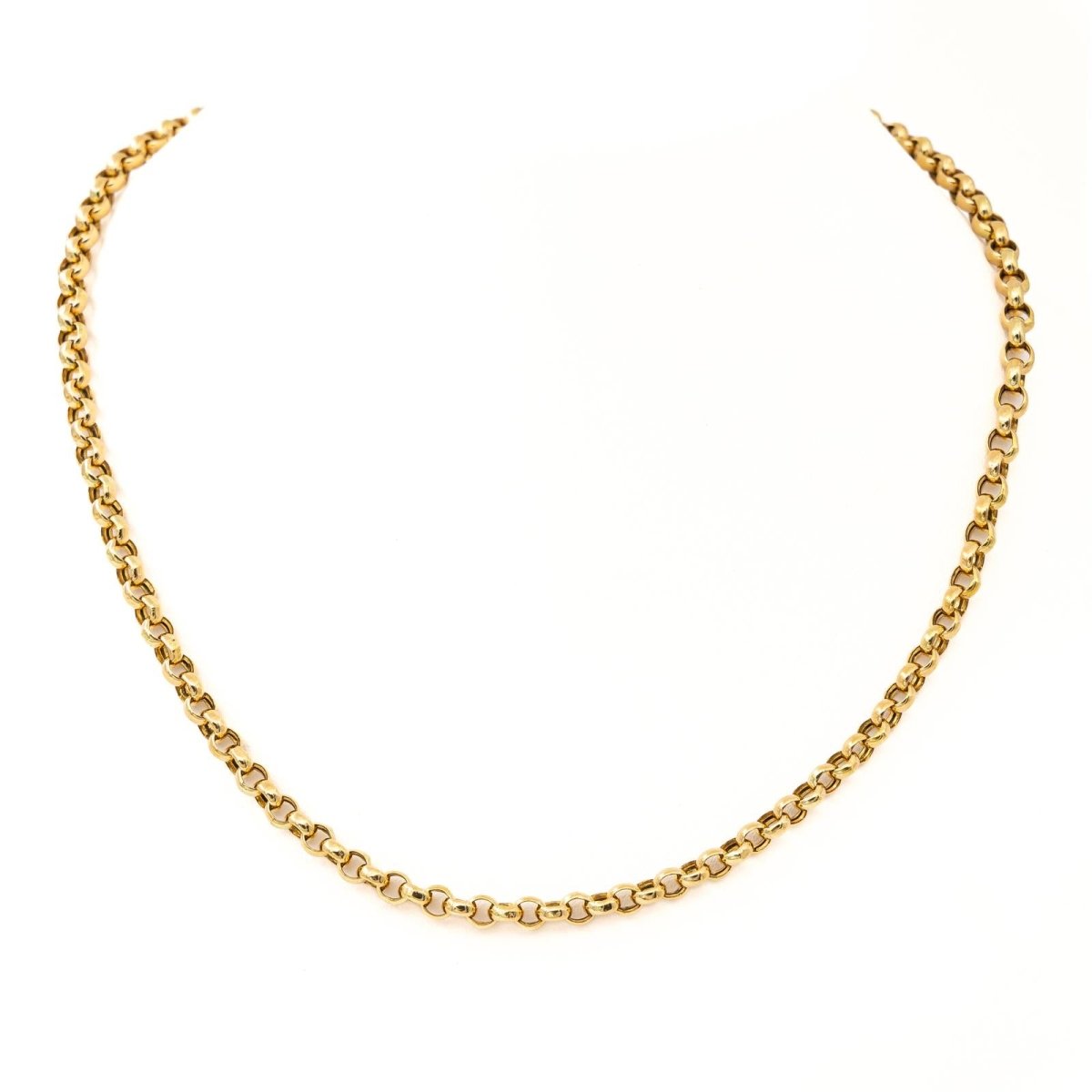 Collier Chaîne maille jaseron en or jaune - Castafiore