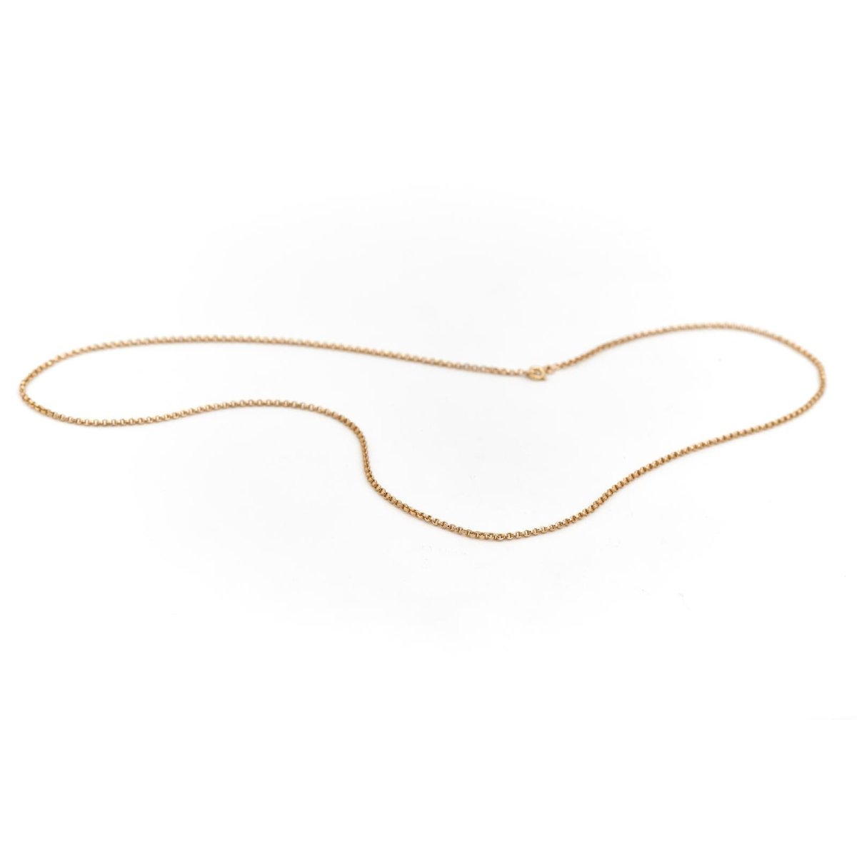 Collier Chaîne maille jaseron en or jaune - Castafiore