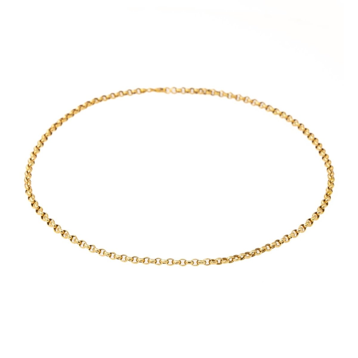 Collier Chaîne maille jaseron en or jaune - Castafiore