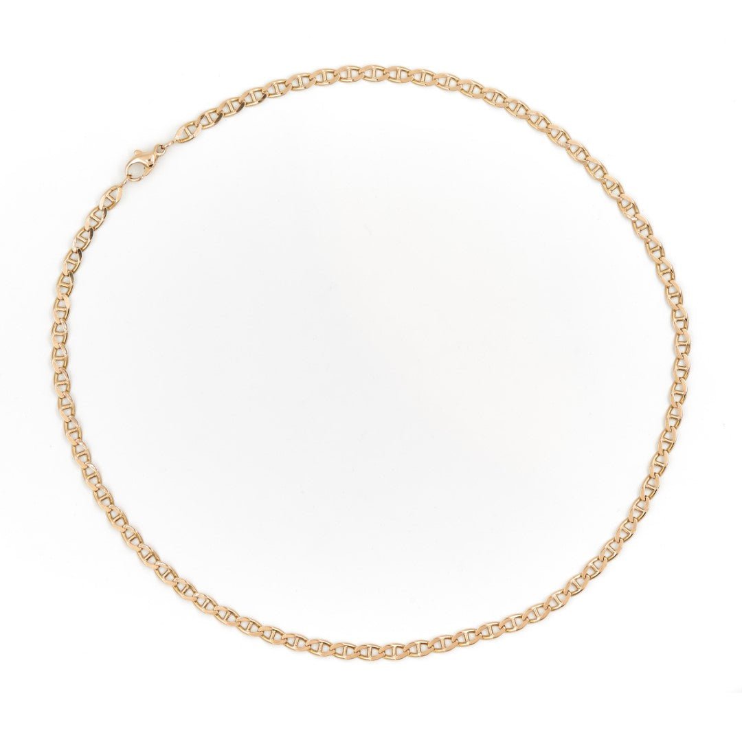 Collier Chaîne maille marine en or jaune - Castafiore
