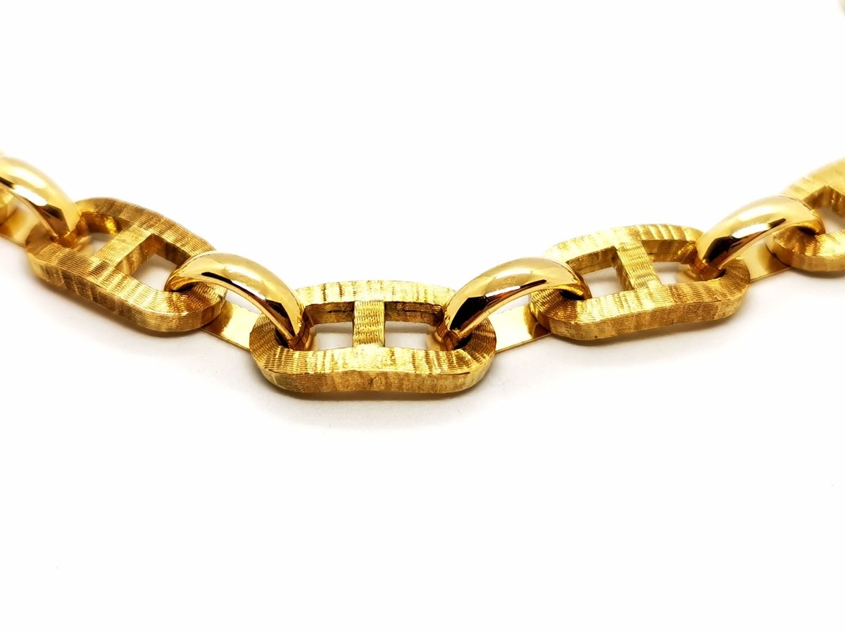 Collier Chaîne maille marine en or jaune - Castafiore