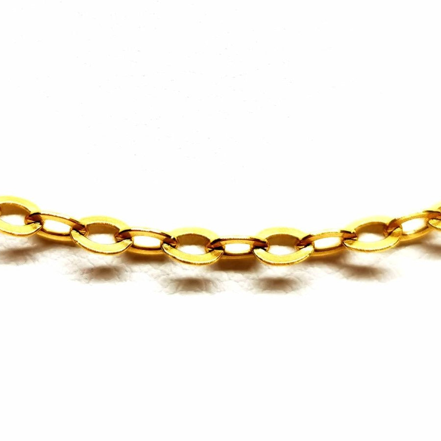 Collier Chaîne maille ovale en or jaune - Castafiore
