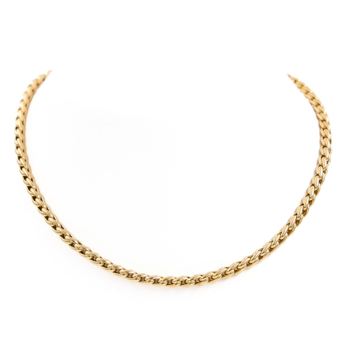 Collier Chaîne maille palmier en or jaune - Castafiore