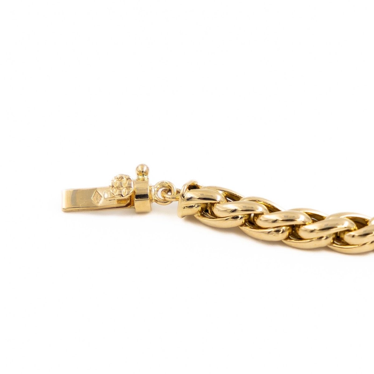 Collier Chaîne maille palmier en or jaune - Castafiore