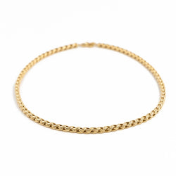 Collier Chaîne maille palmier en or jaune - Castafiore