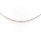 Collier Chaîne maille ronde en or blanc - Castafiore